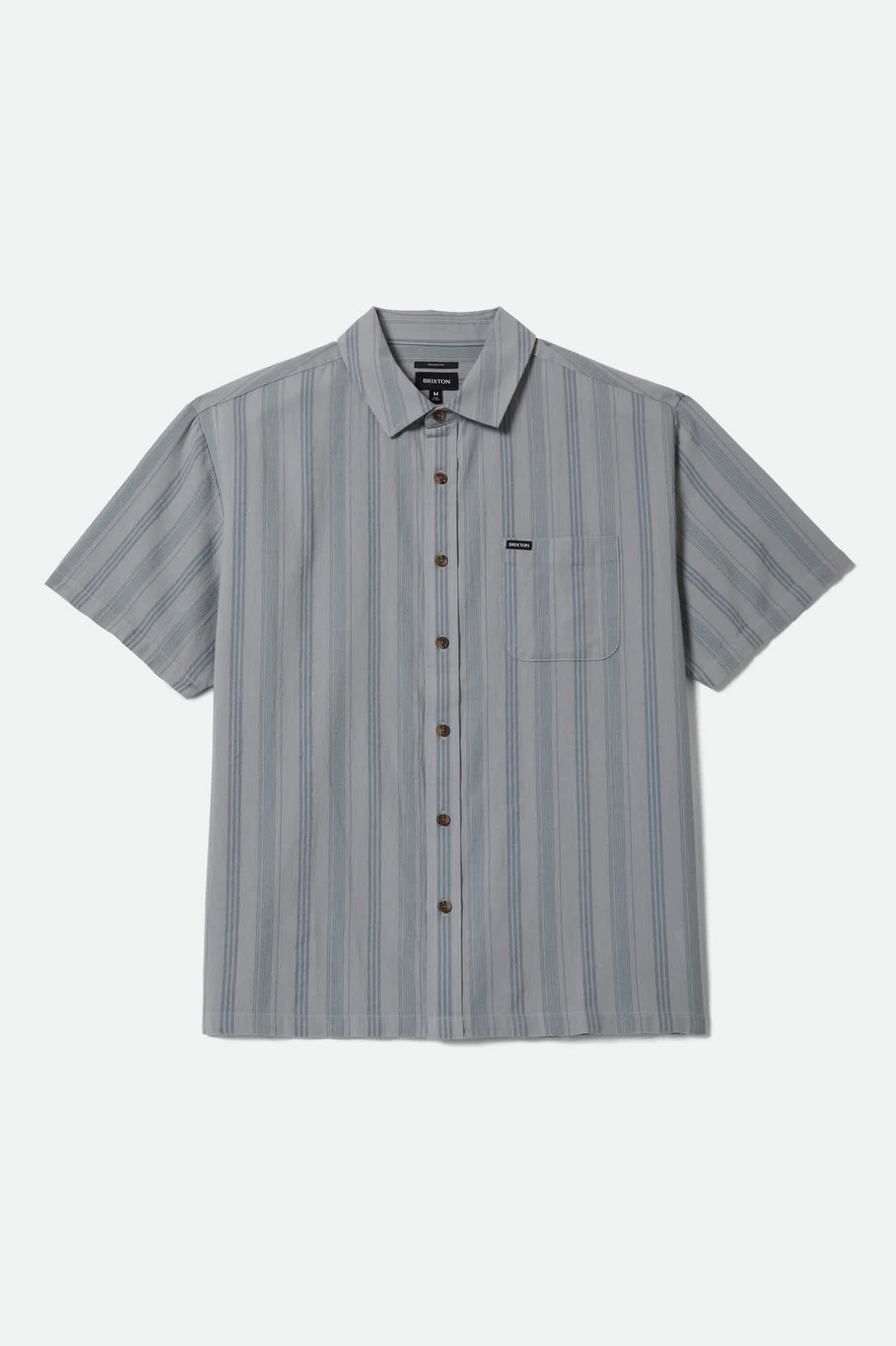 Cru Stripe Dobby Short Sleeve Shirt - Trooper