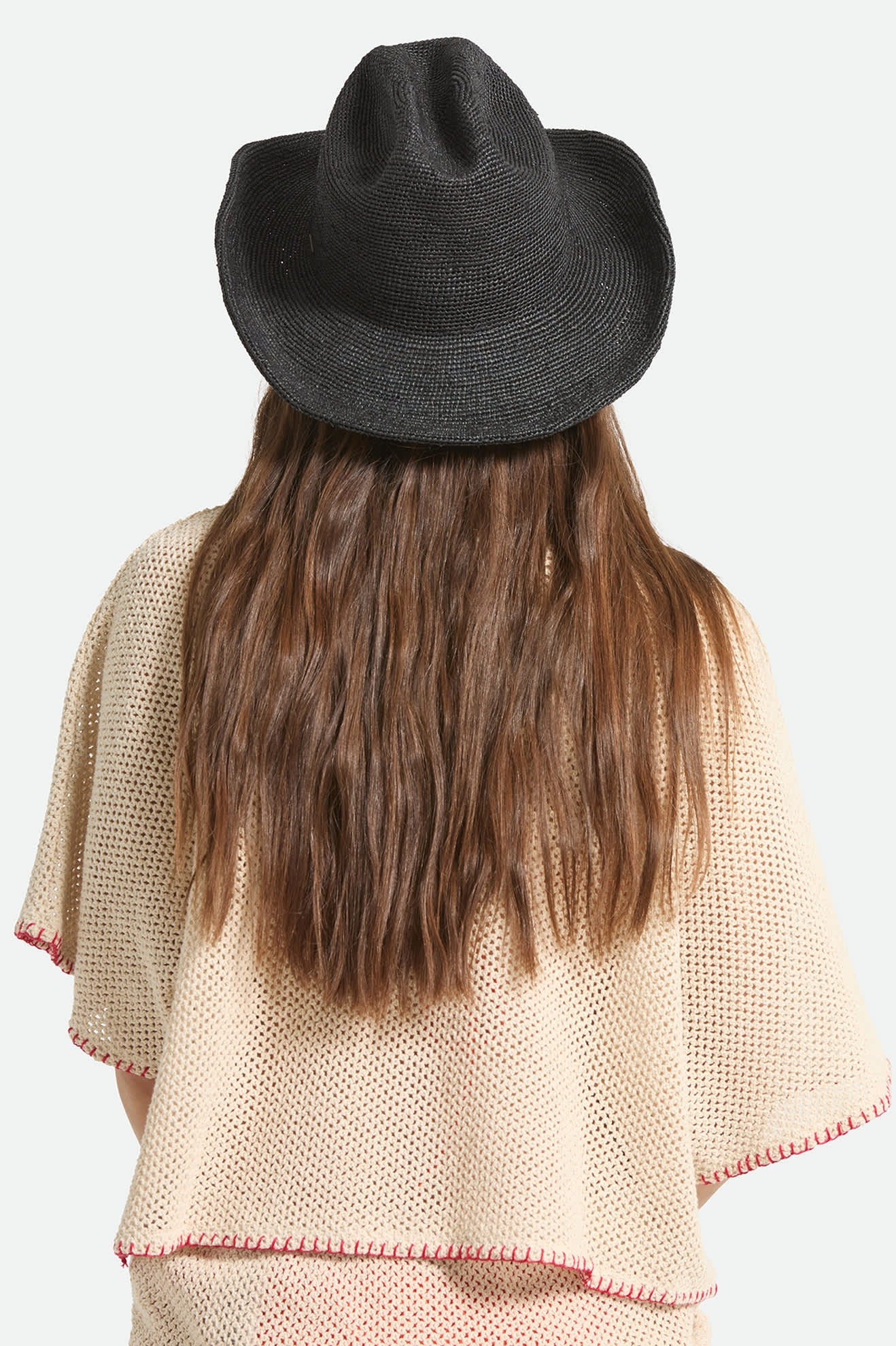 Odessa Straw Packable Cowboy Hat - Black