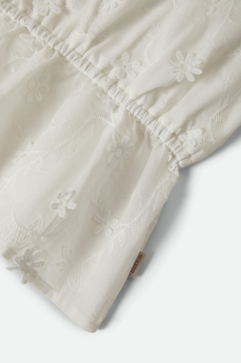 The Abigail Tie Top - Off White Floral