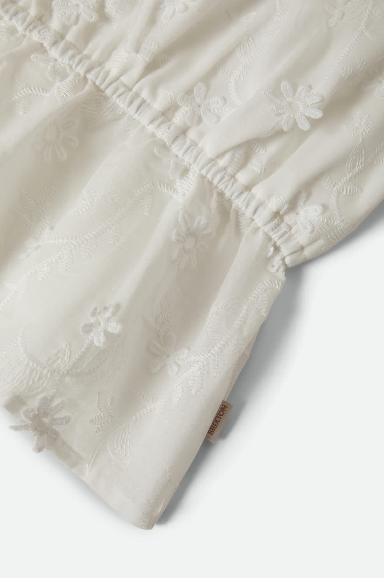 The Abigail Tie Top - Off White Floral