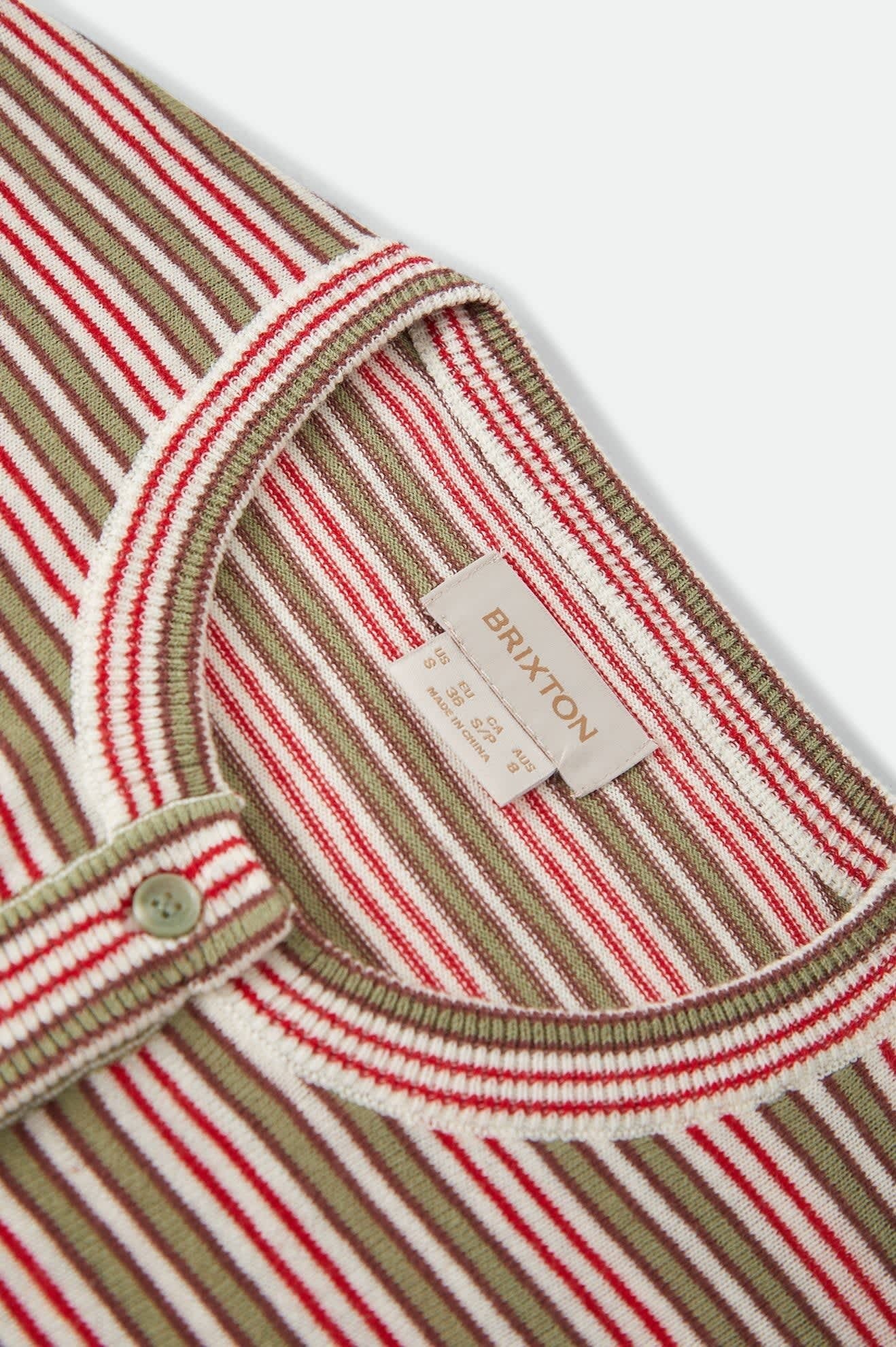 Bixby Lightweight Cardigan - Green Multi Stripe