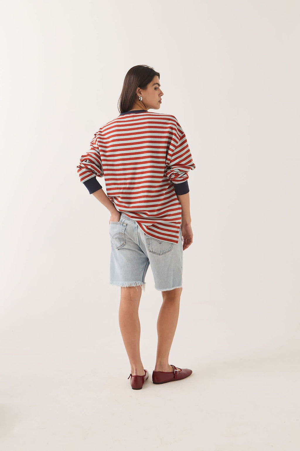 Retro Rugby Polo - Sea Grass/Rust