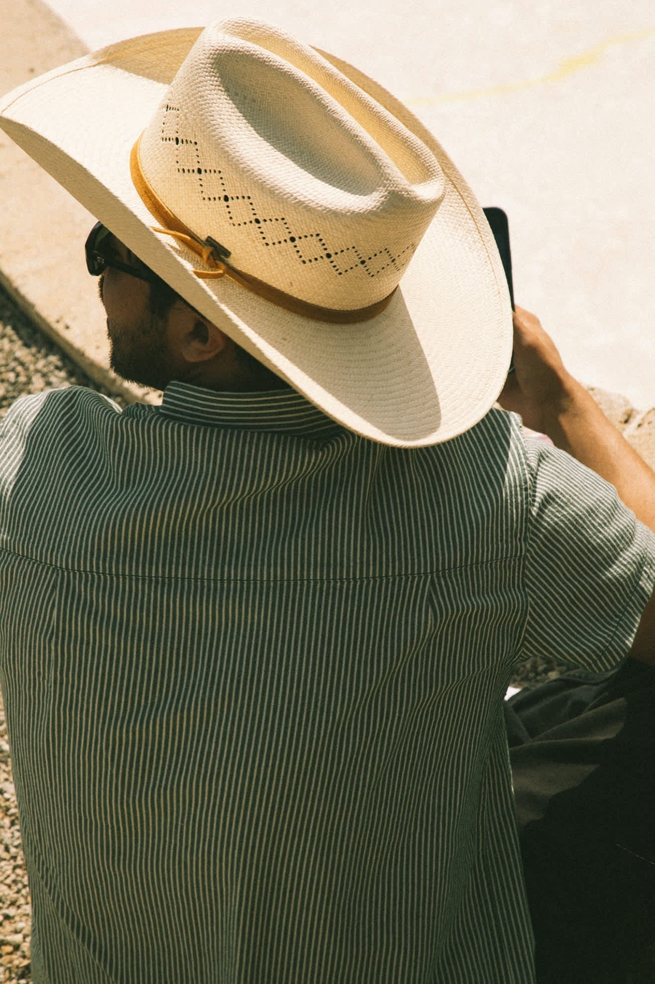 Laredo Panama Straw Cowboy Hat - Catalina Sand