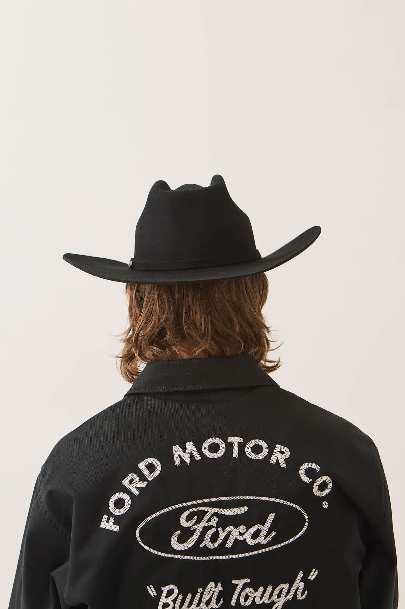 Prescott Brick Top Cowboy Hat - Black