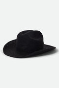 Odessa Straw Packable Cowboy Hat - Black