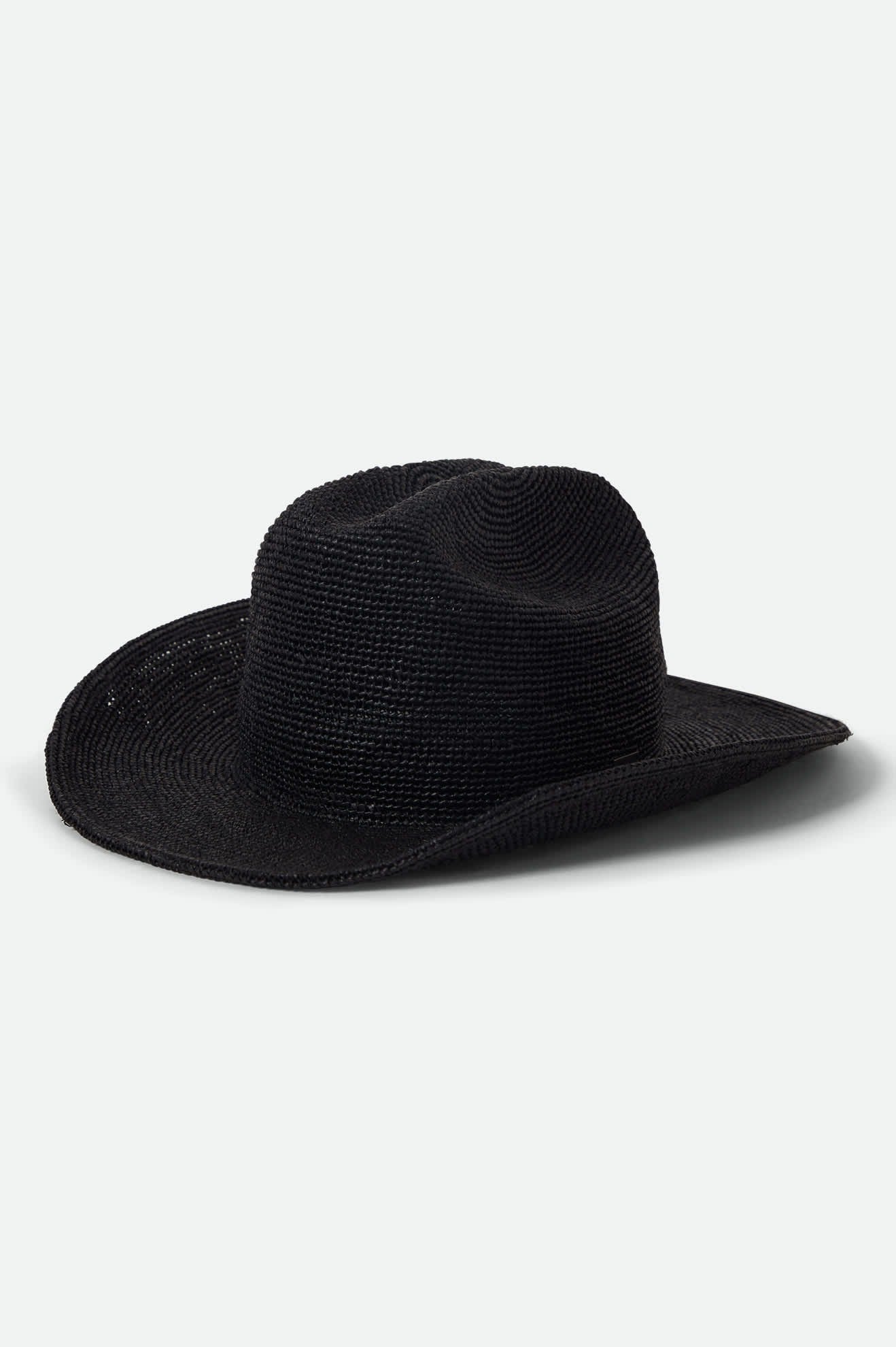 Odessa Straw Packable Cowboy Hat - Black