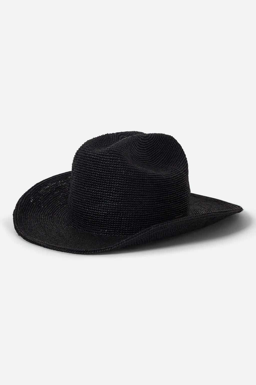 Odessa Straw Packable Cowboy Hat - Black