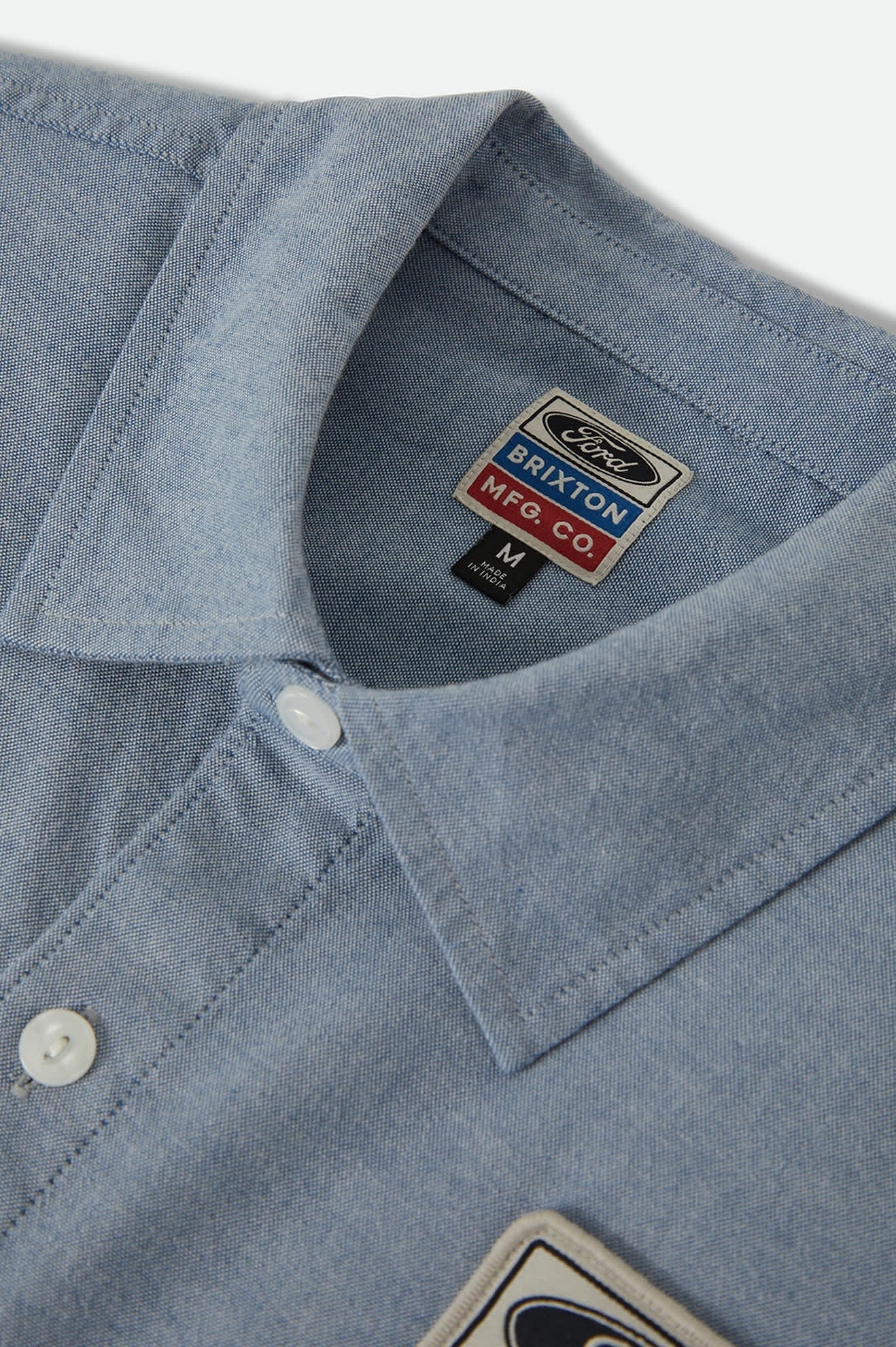 Ford Service Dept Workshirt - Blue Chambray