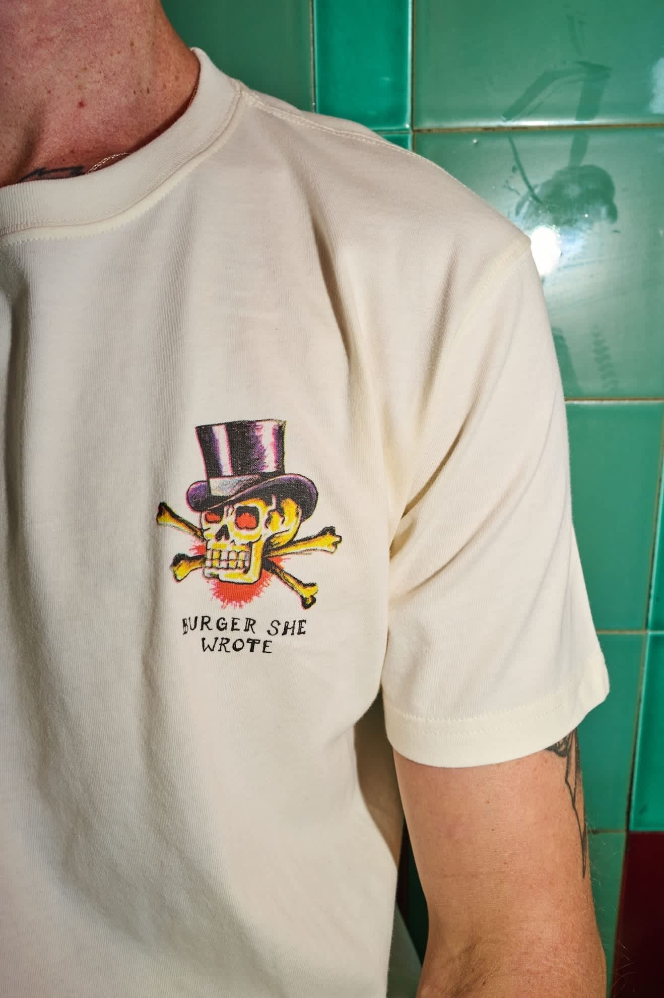 Burger She Wrote Standard T-Shirt - Natural