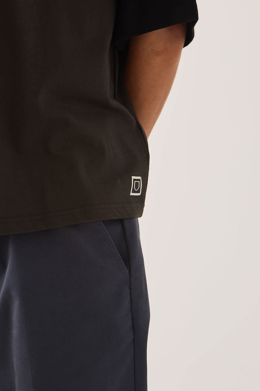Brixton Football T-Shirt - Black/Washed Black