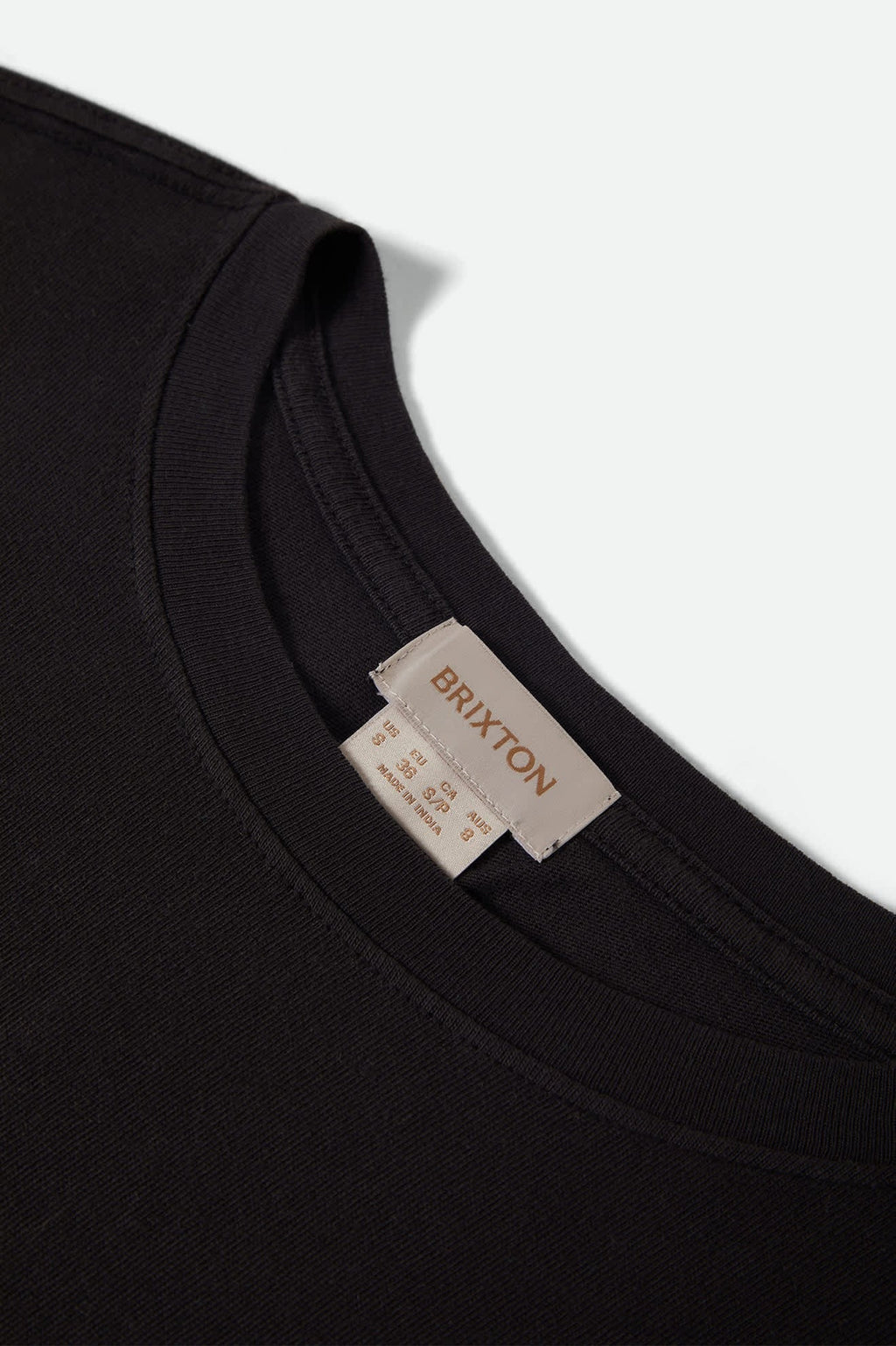 Carefree Organic Garment Dye Cinch T-Shirt - Black