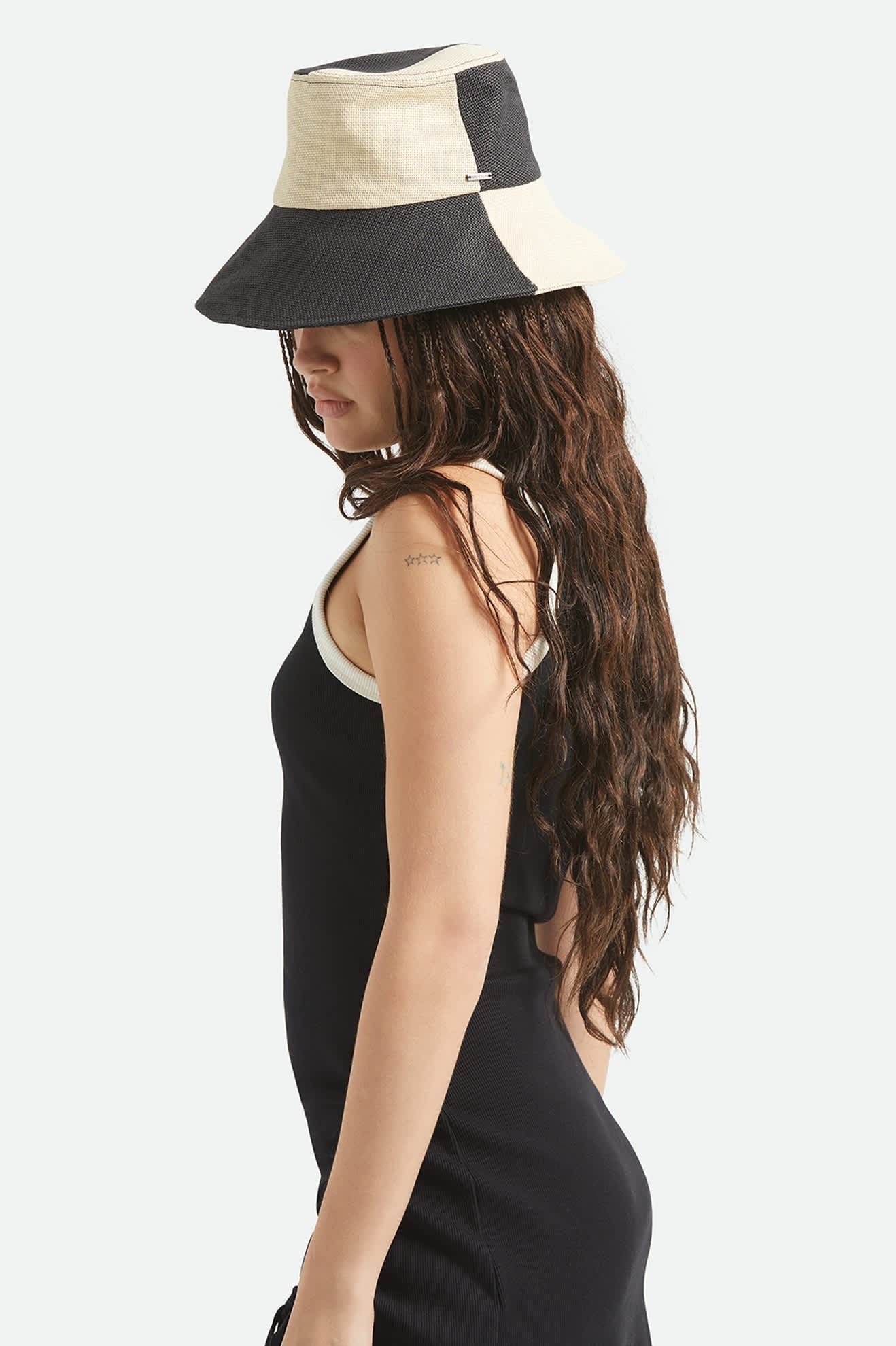 Harmony Packable Bucket Hat - Natural/Black