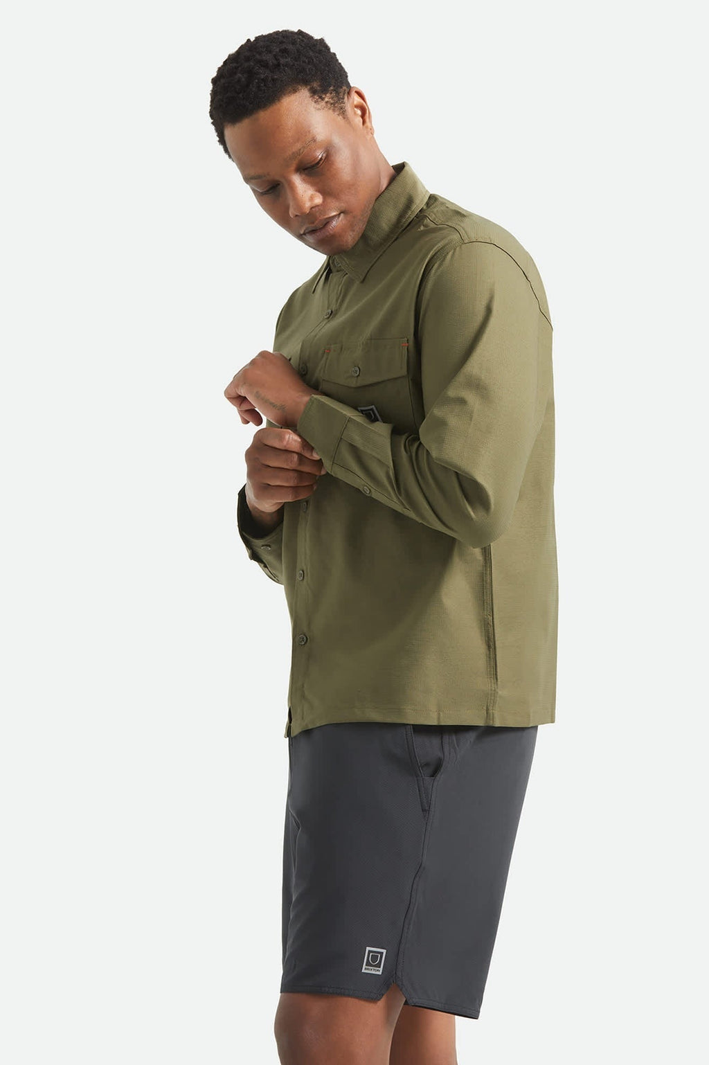 Journey Lightweight Long Sleeve Shirt - Dark Olive