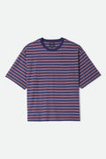 Poolside Pique Box Crop T-Shirt - Washed Navy