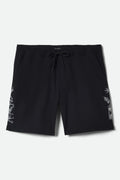 Everyday Stretch Hybrid Short 7" - Black/White