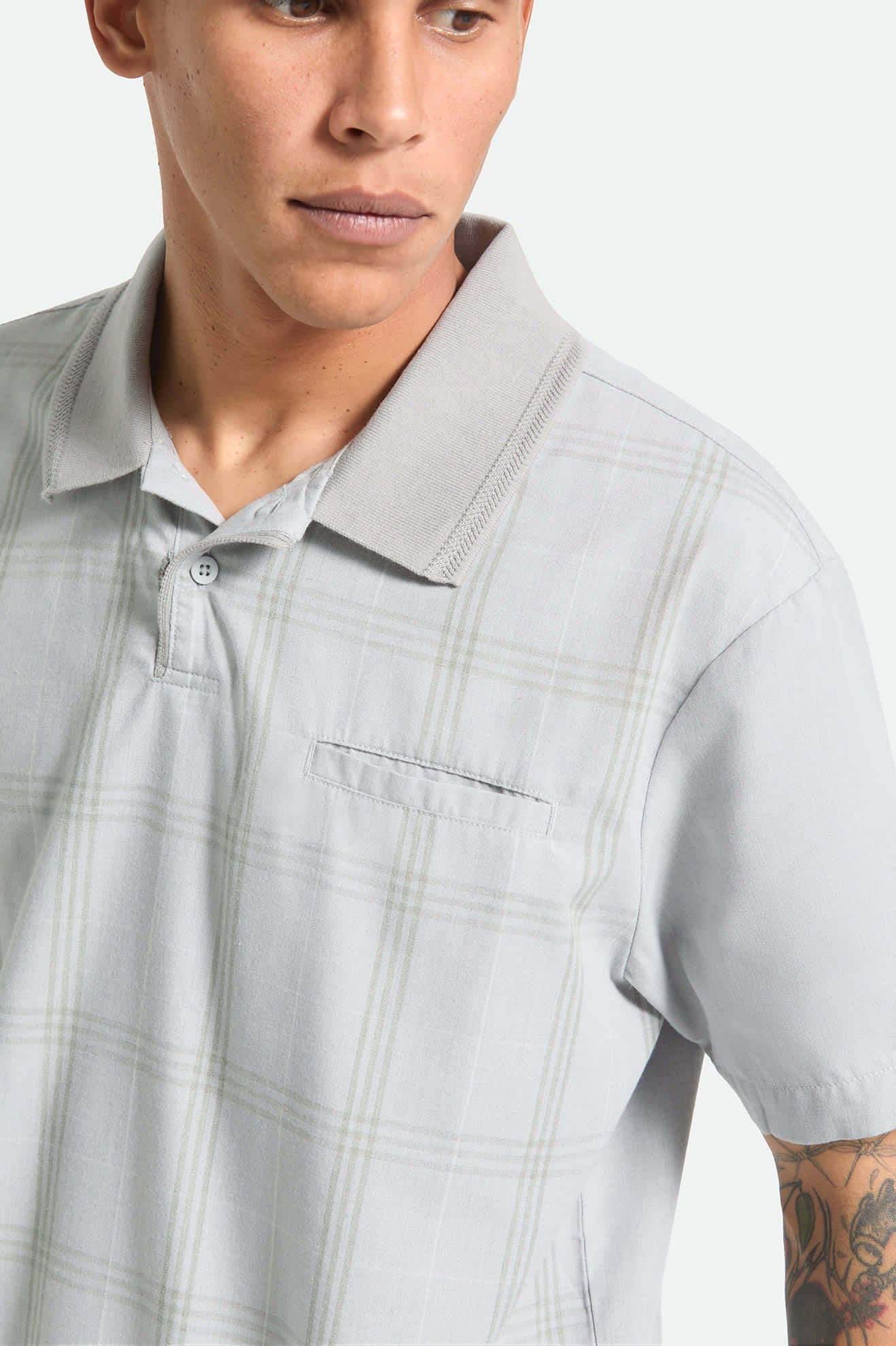 Trolly Jacquard Weekend Short Sleeve Polo - Blue Aura
