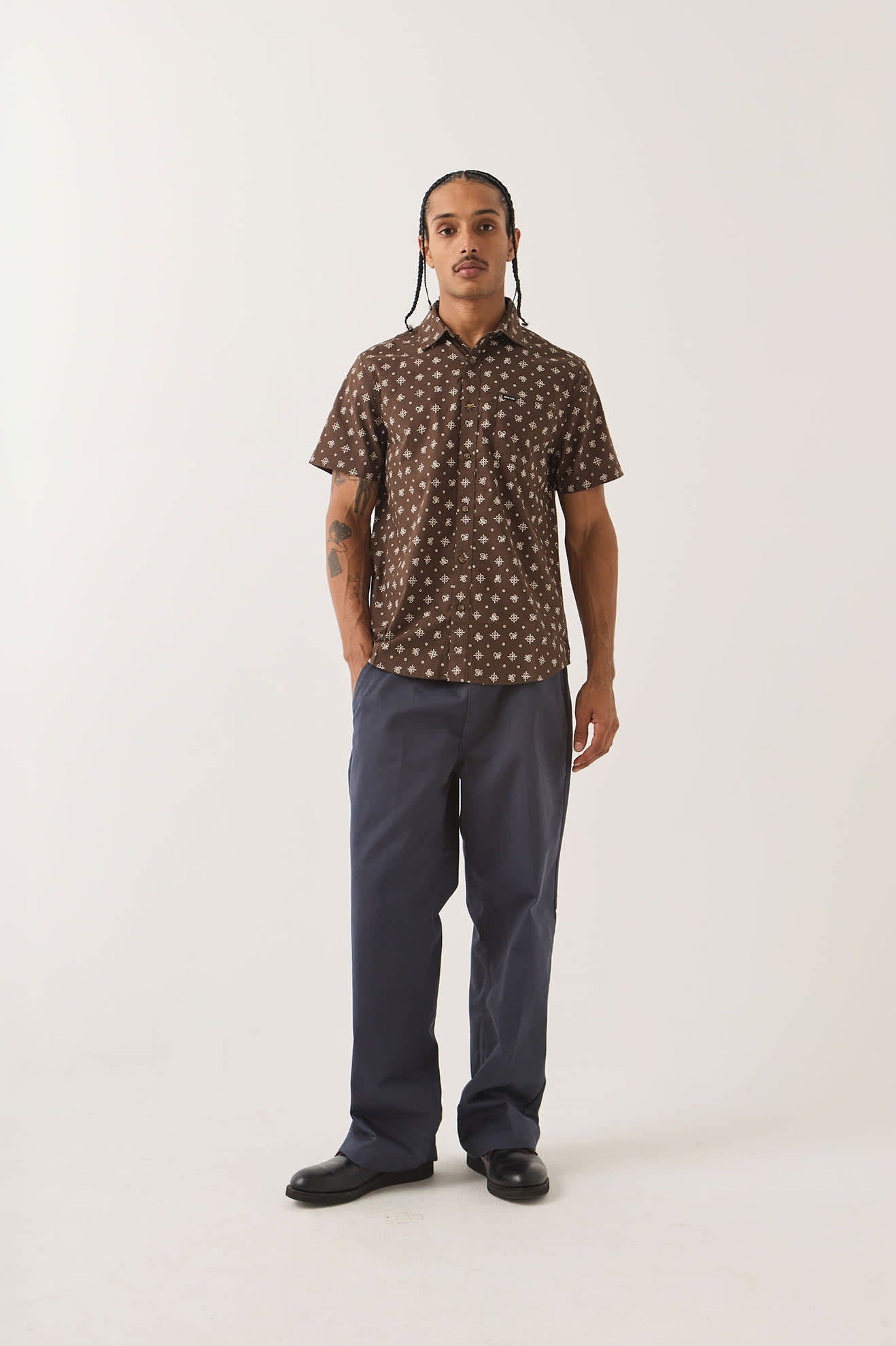 Charter Print Shirt - Walnut Brown Bandana