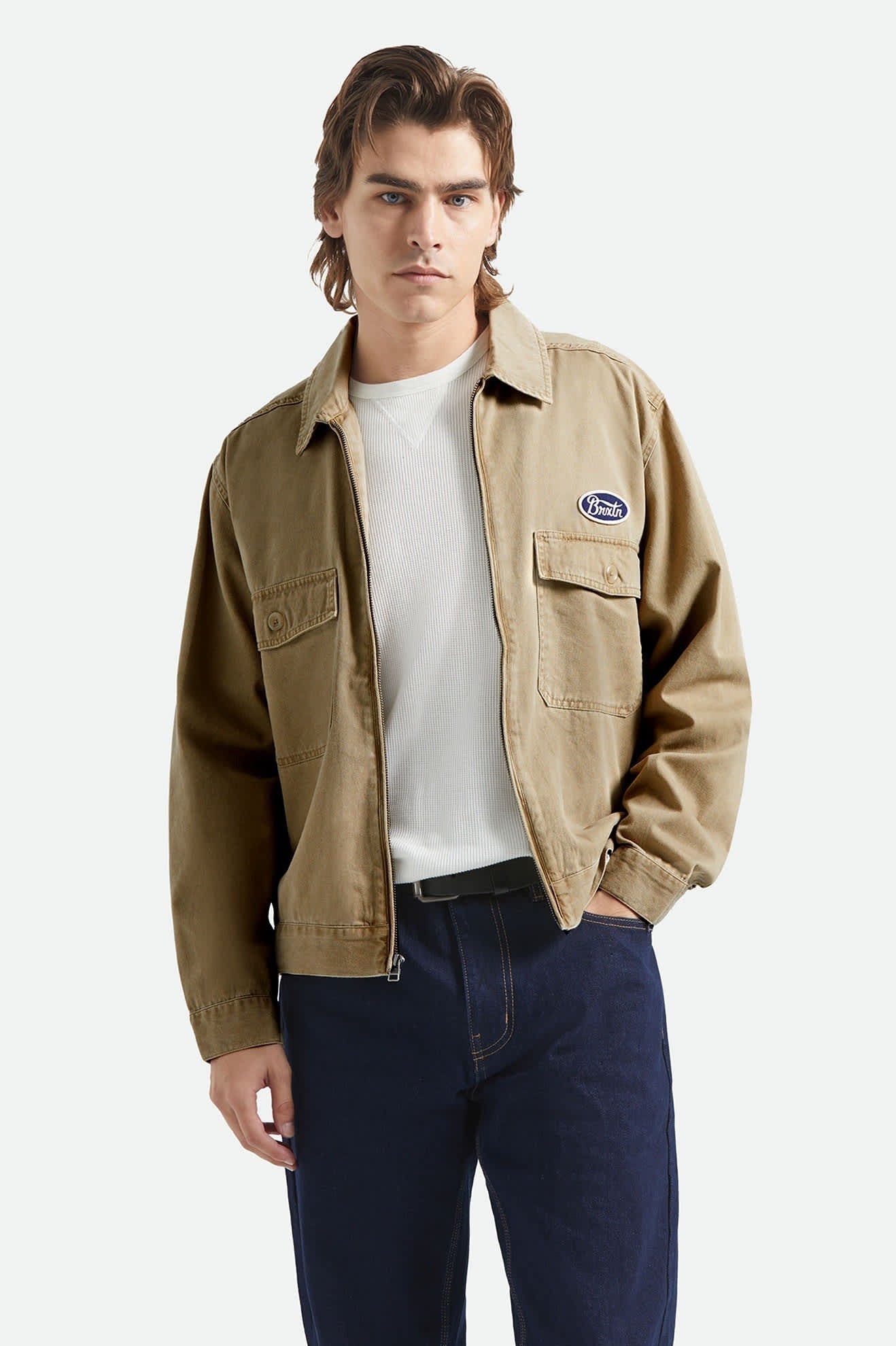Trademark Lightweight Garage Jacket - Washed Khaki