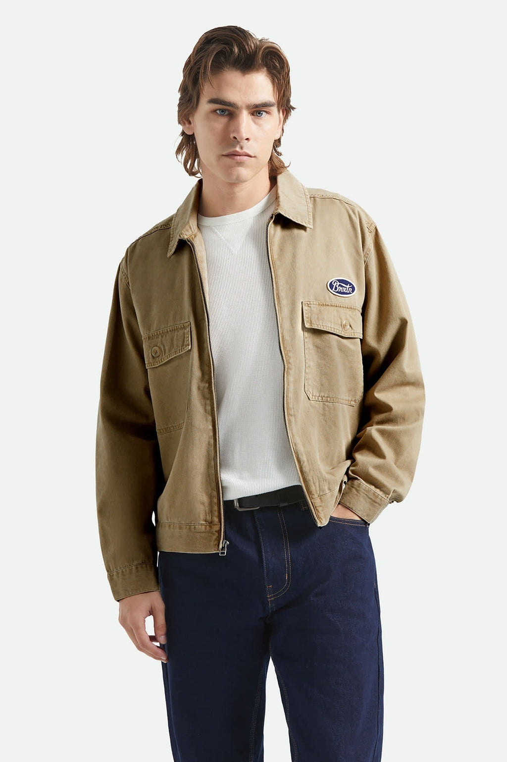Trademark Lightweight Garage Jacket - Washed Khaki