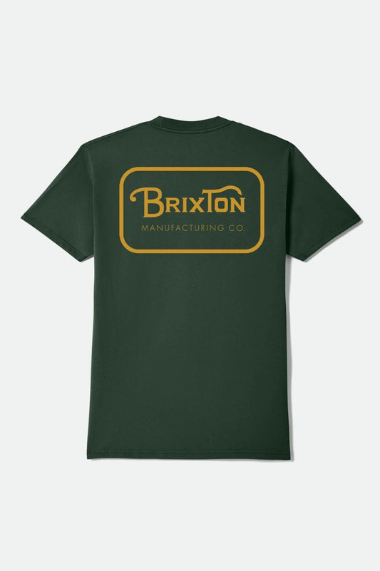 Grade Short Sleeve Standard T-Shirt - Forest Green/Gold