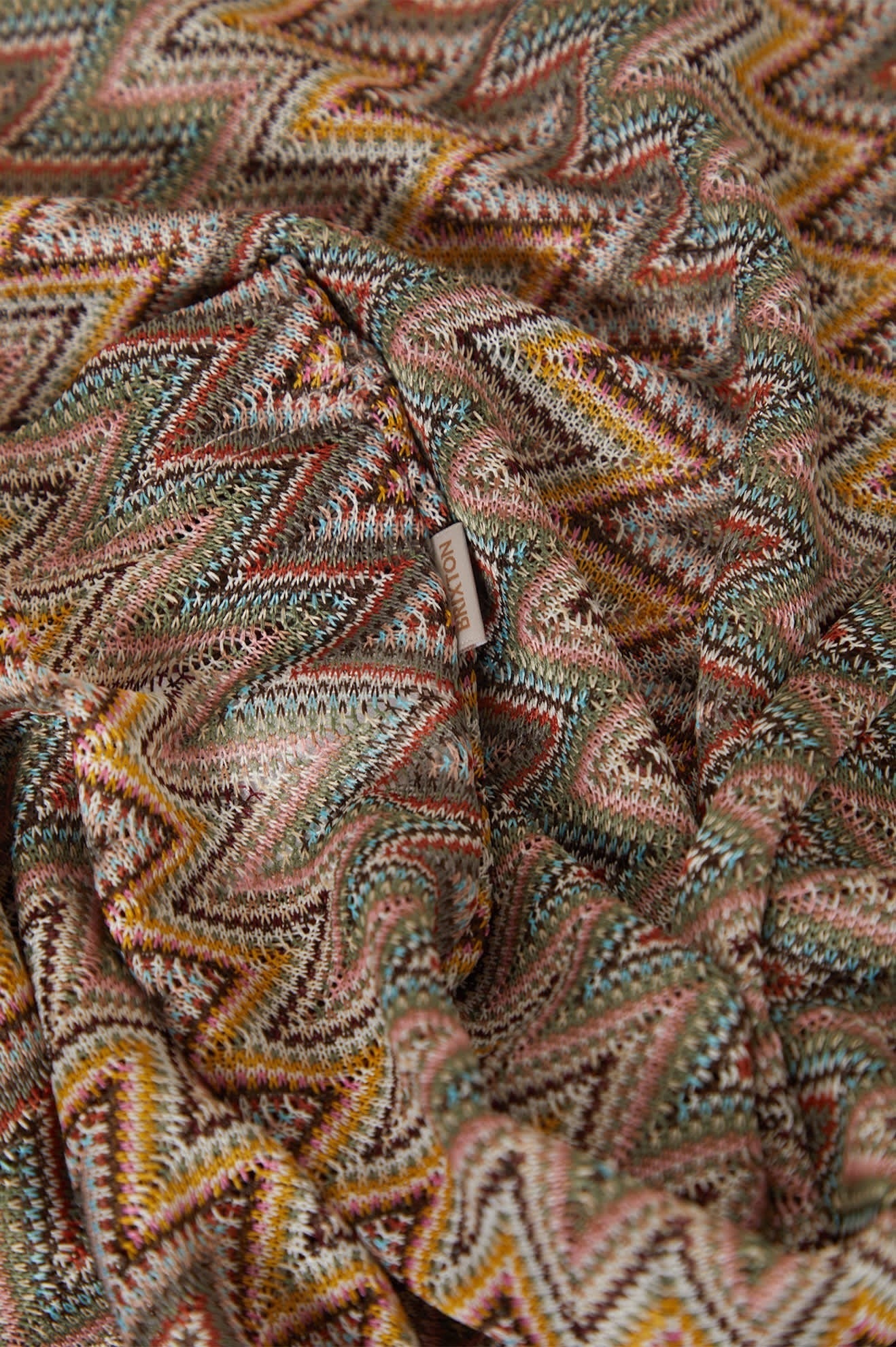 The Cabana Mesh Tunic Dress - Multi Color Zigzag
