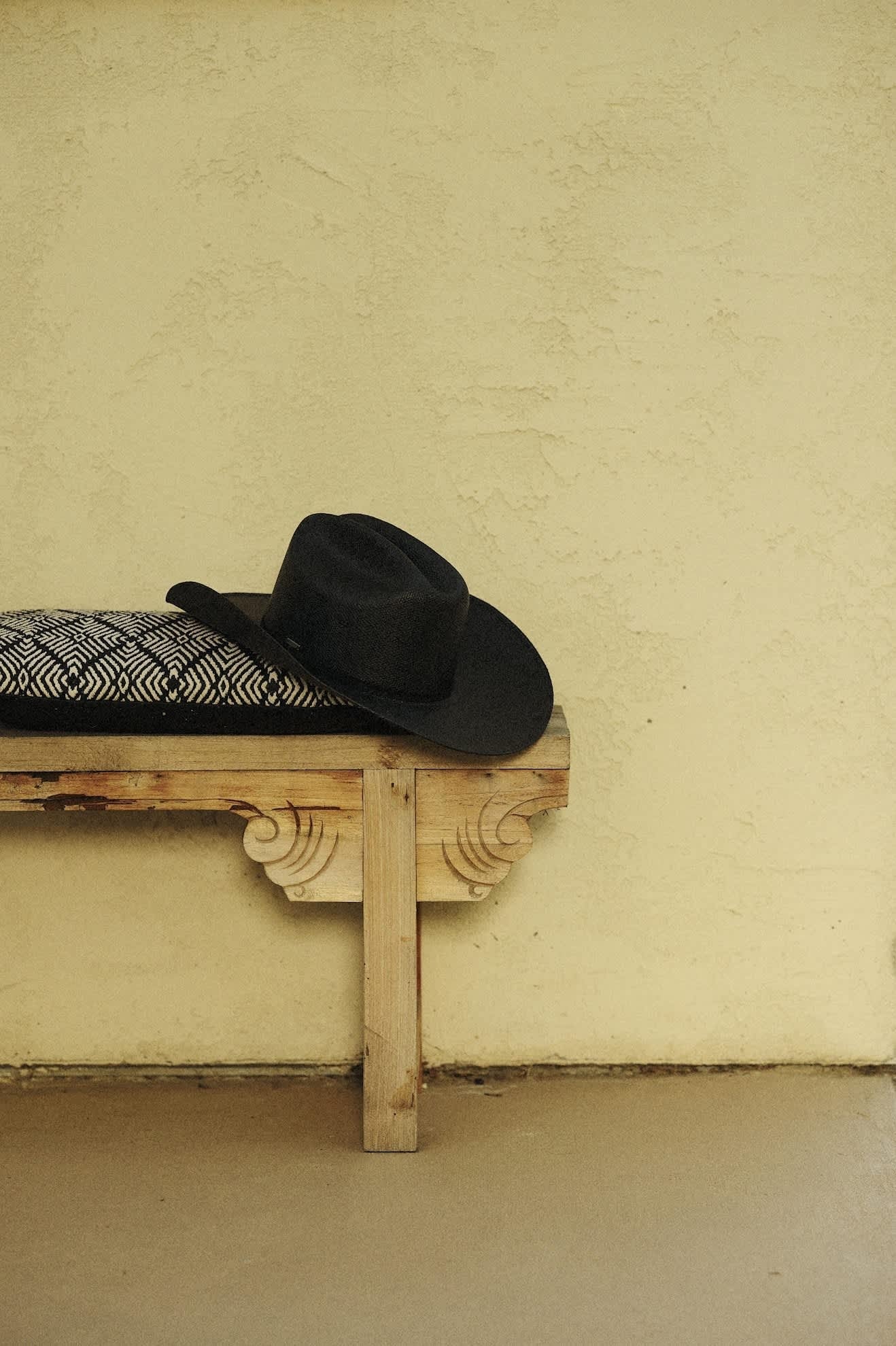 Laredo Straw Cowboy Hat - Black