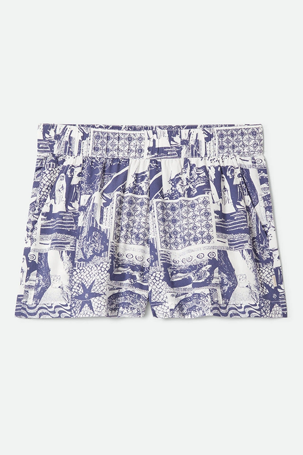 Post Playa E-Waist Short - Navy/White Collage