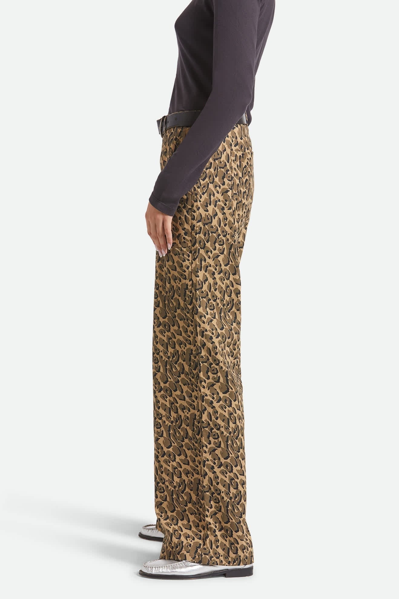 Jane Utility Wide Leg Pant - Brown Cheetah