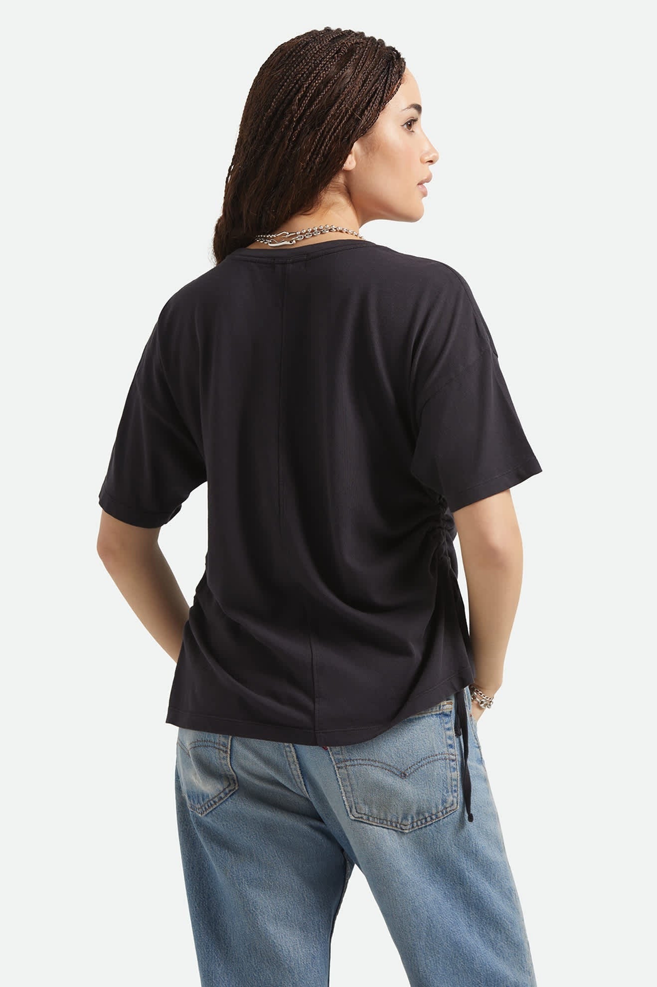 Carefree Organic Garment Dye Cinch T-Shirt - Black