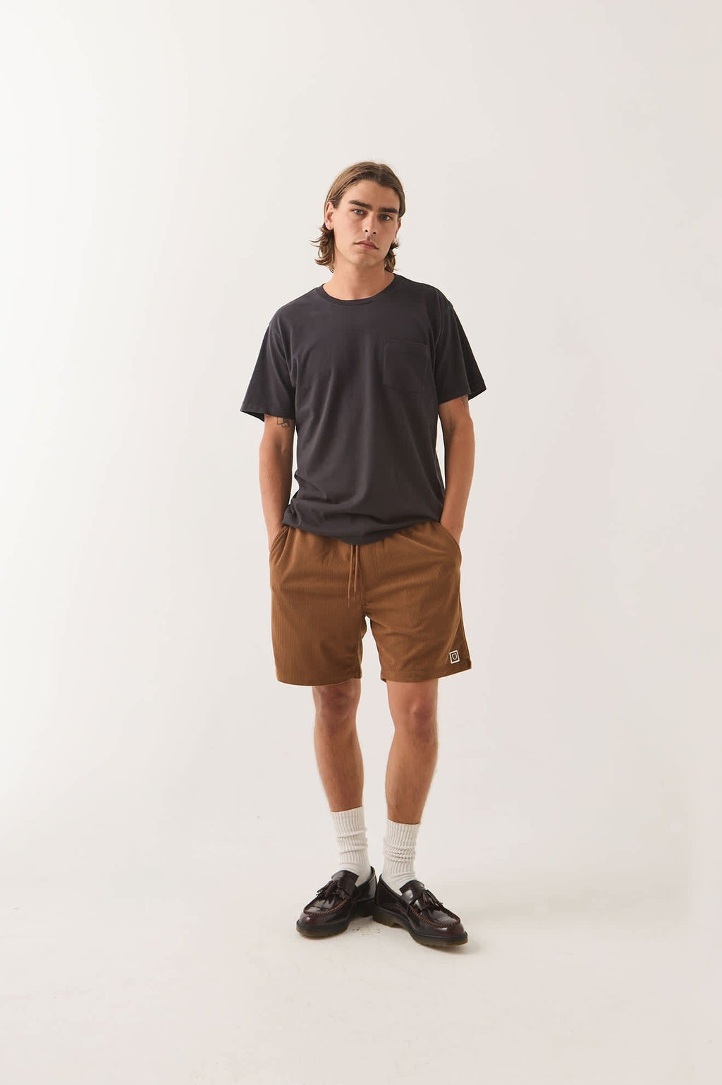 Everyday Corduroy Short - Tobacco Brown