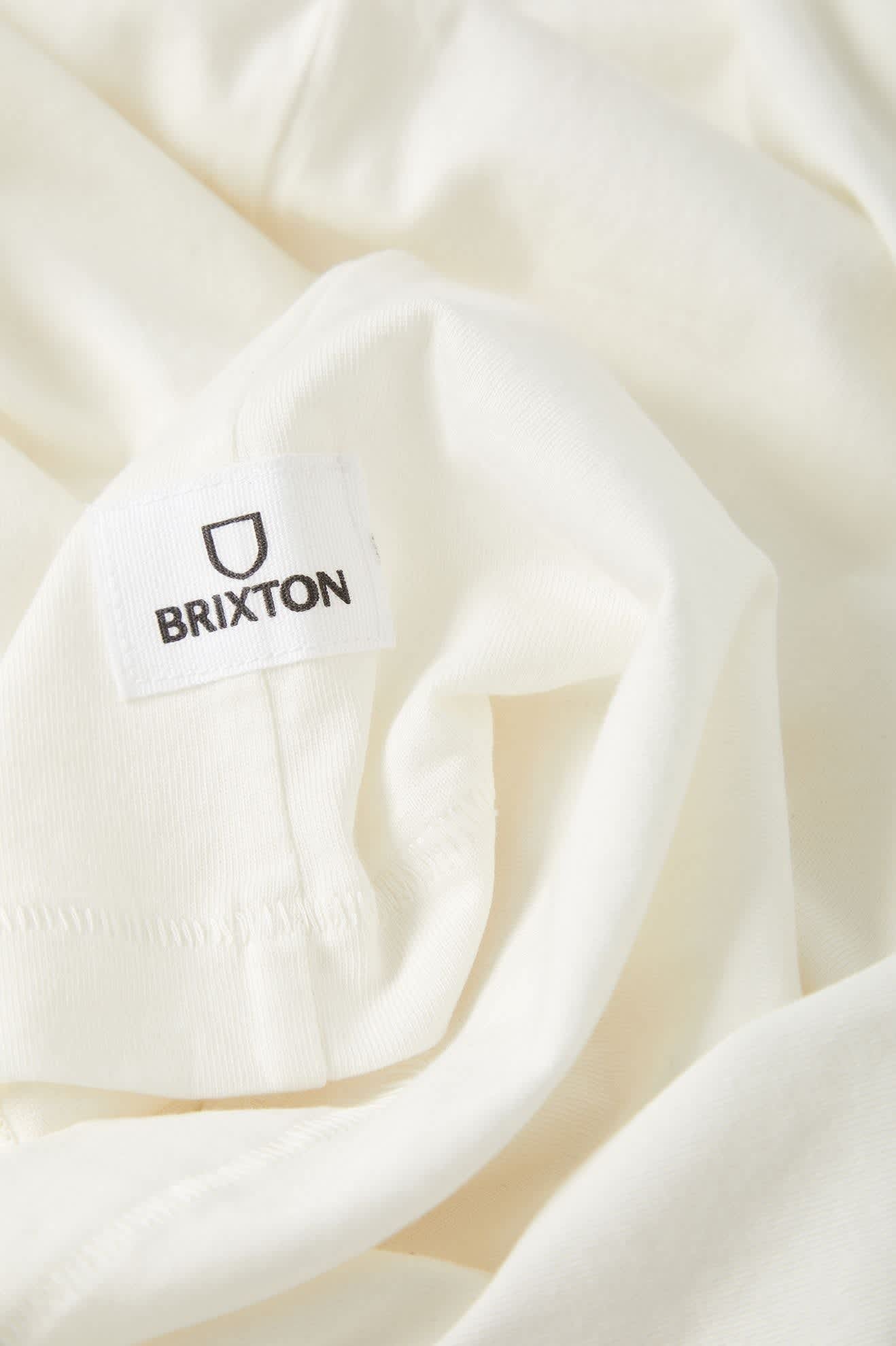 Brixton Baseline Pocket T-Shirt - Off White Vintage Wash