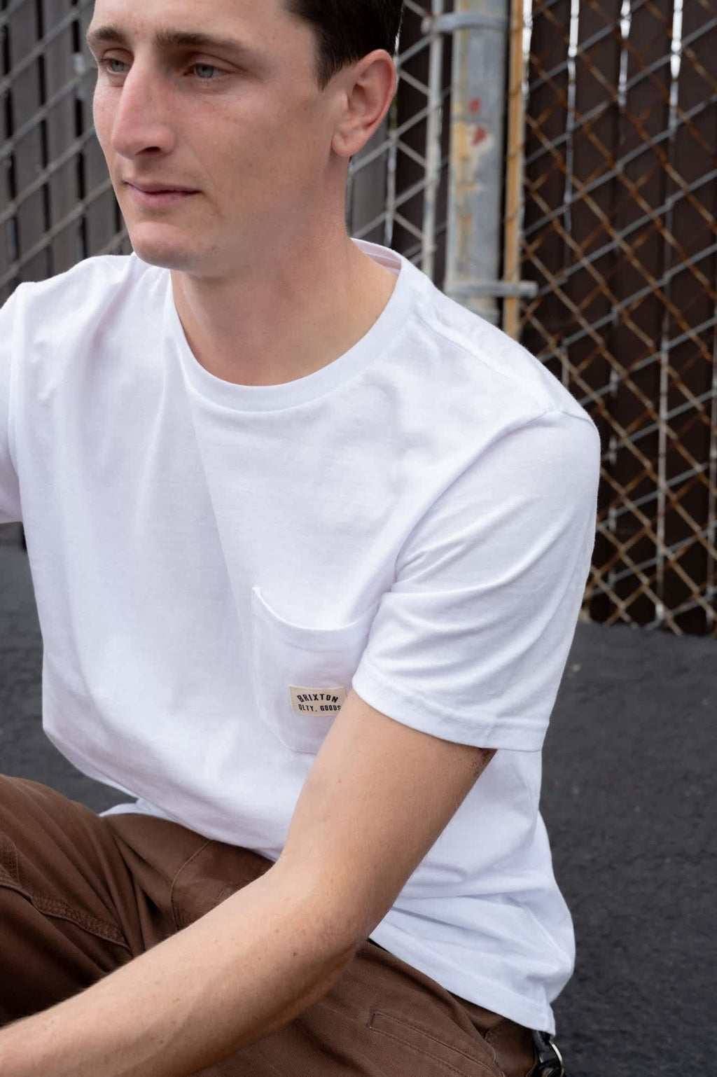 Woodburn Short Sleeve Tailored Pocket T-Shirt - White