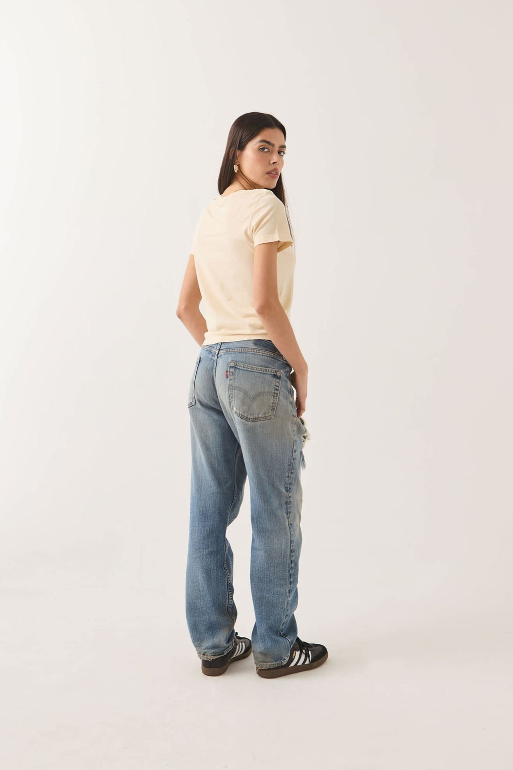 Mid Century Ranch Slim Crew T-Shirt - Whitecap