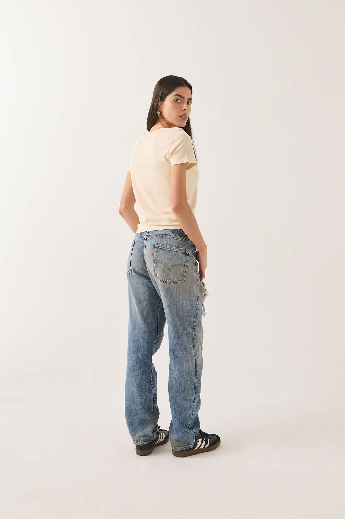 Mid Century Ranch Slim Crew T-Shirt - Whitecap