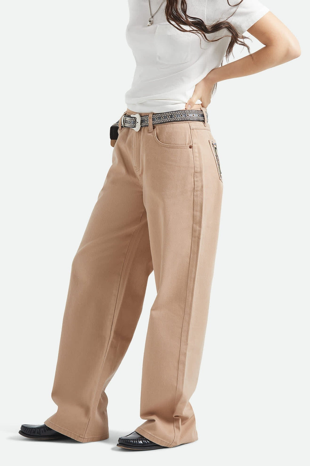 The Chloe 5-Pocket Pant - Washed Timeless Taupe