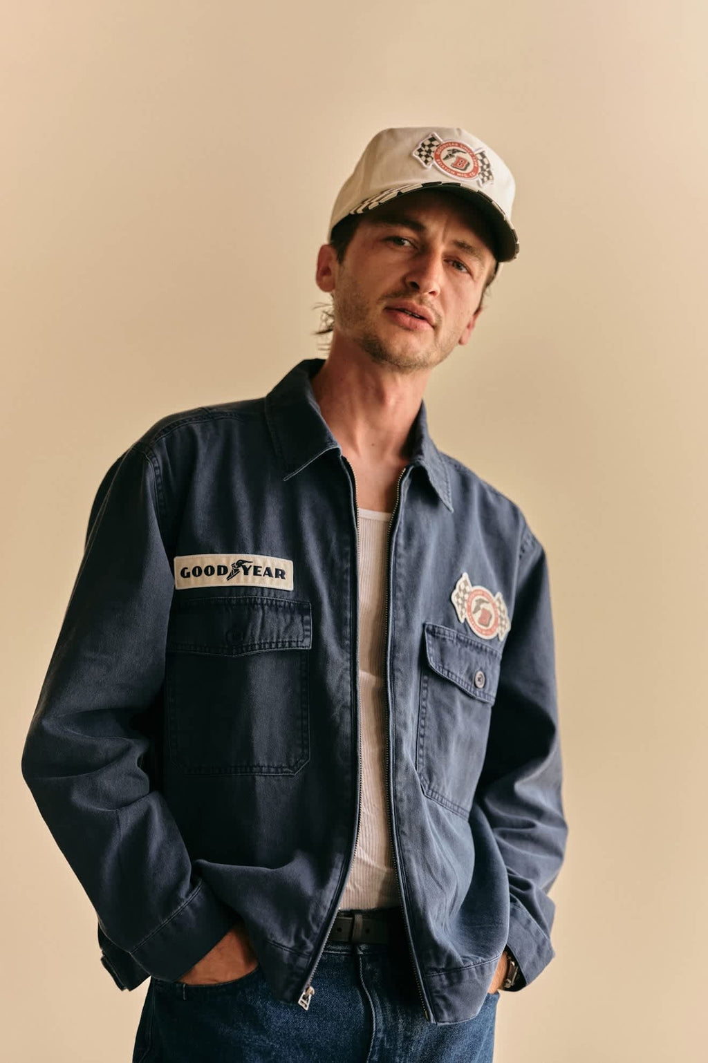 Goodyear Speedway Snapback - Off White