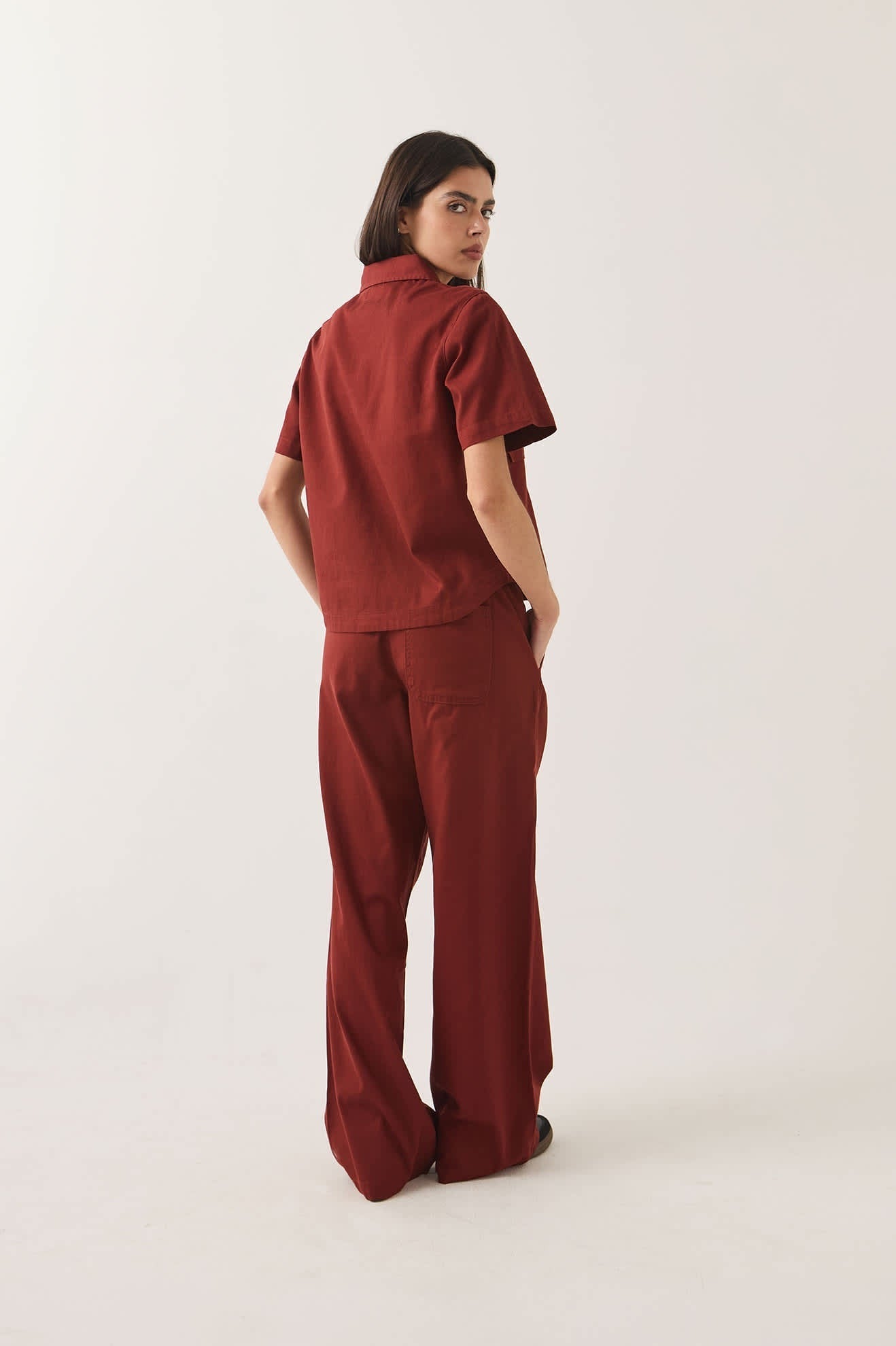 Mechanics Women's Shirt - Dark Brick