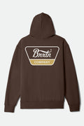 Linwood Hoodie - Brown/White/Sunset