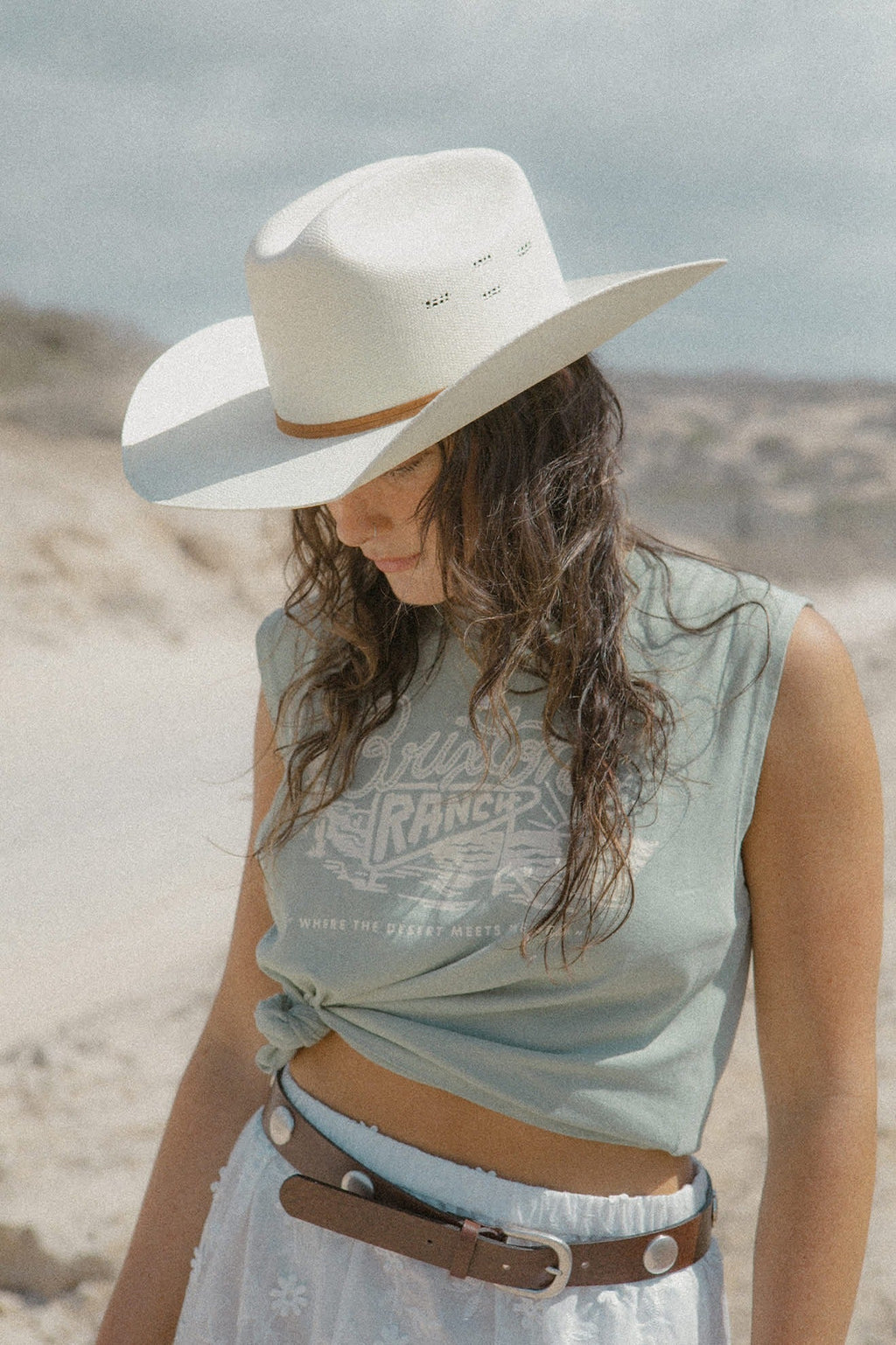 Brixton Ranch Muscle Tank - Sage Green