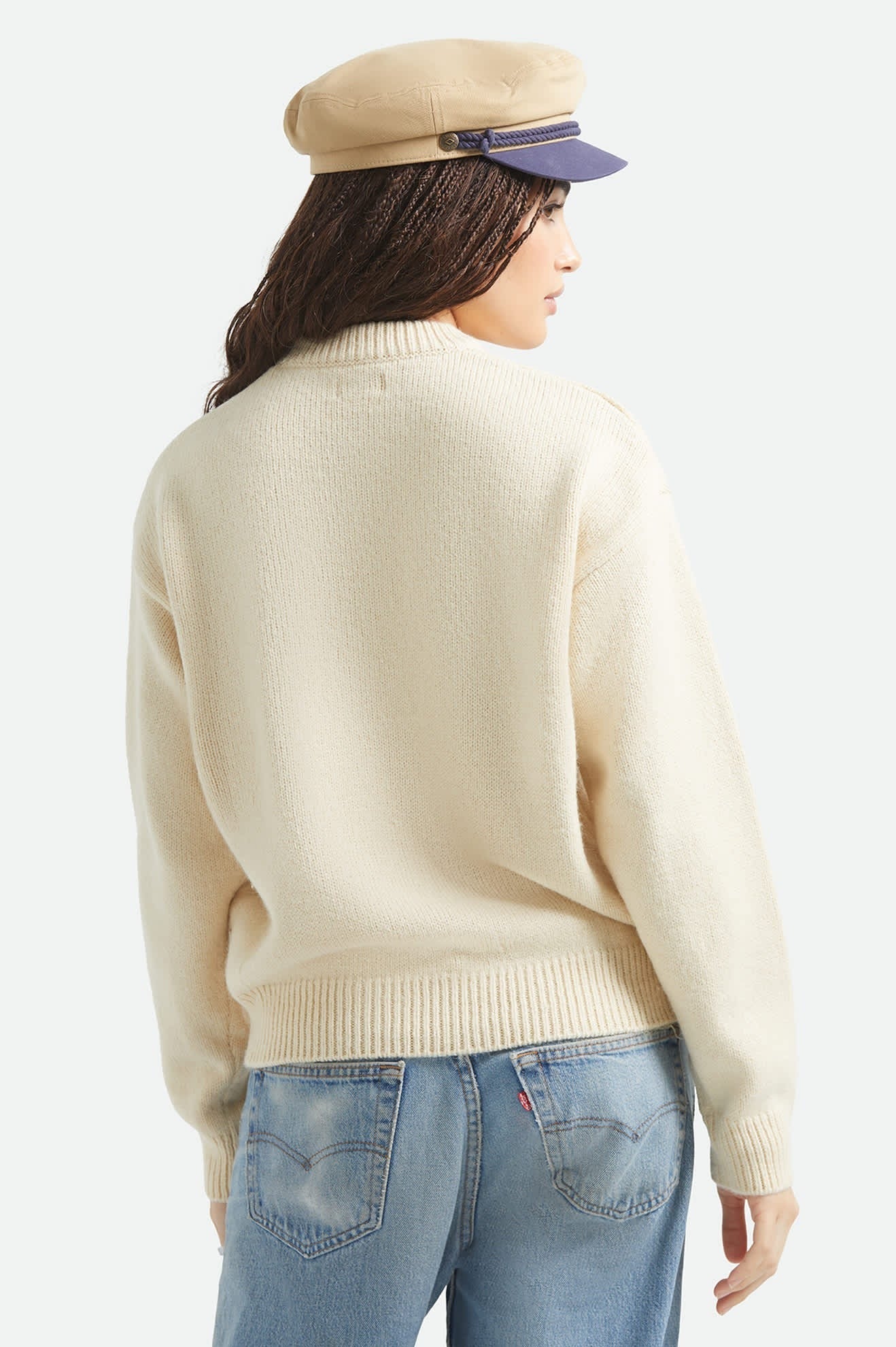 Brixton Ranching Club Crew Sweater - Whitecap