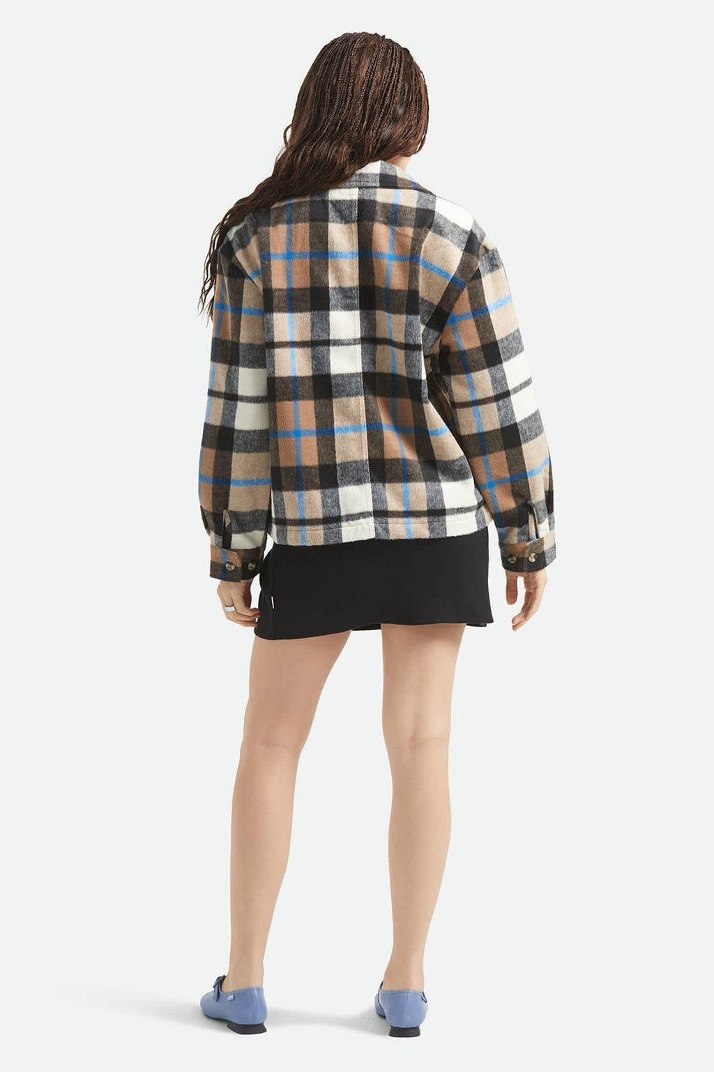 Bowery Women's Soft Brushed Flannel - Washed Black/Sand