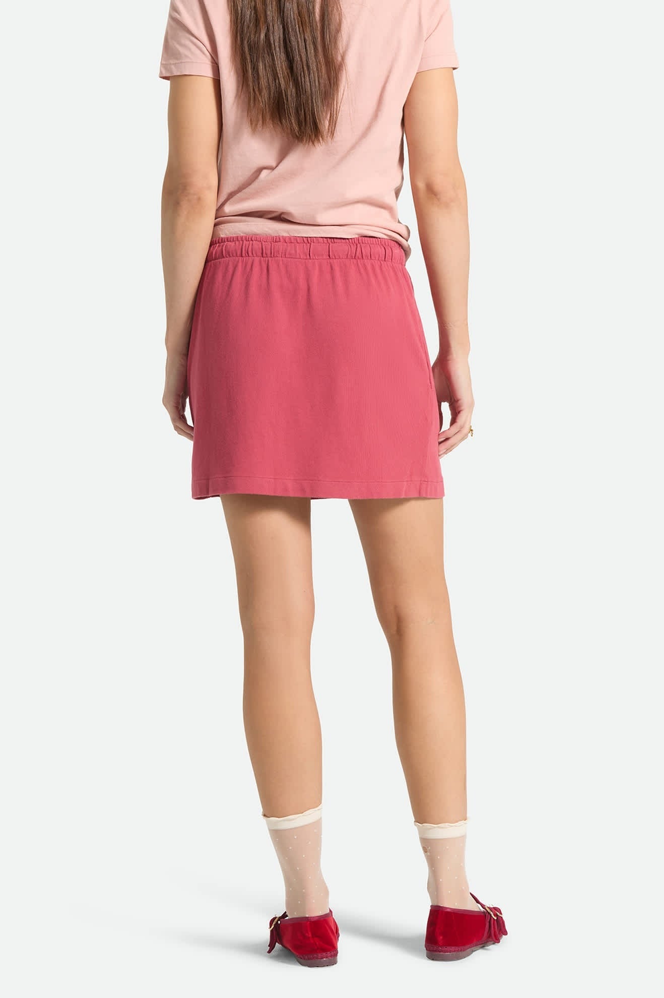 Carefree Organic Garment Dye Lounge Skirt - Robust Red