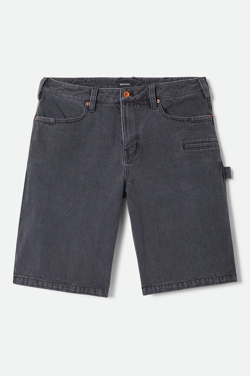 Builders Carpenter Baggy Short - Washed Black Denim