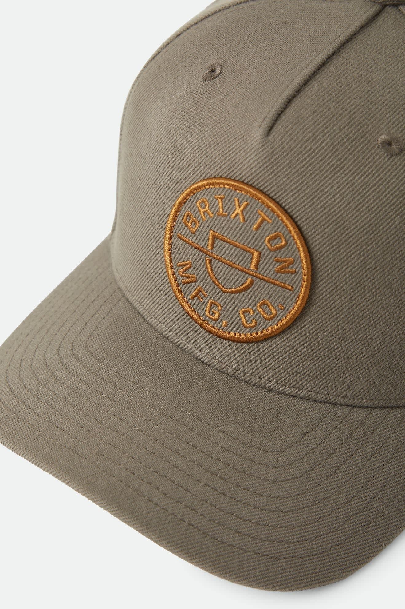 Crest Snapback - Dark Olive/Caramel