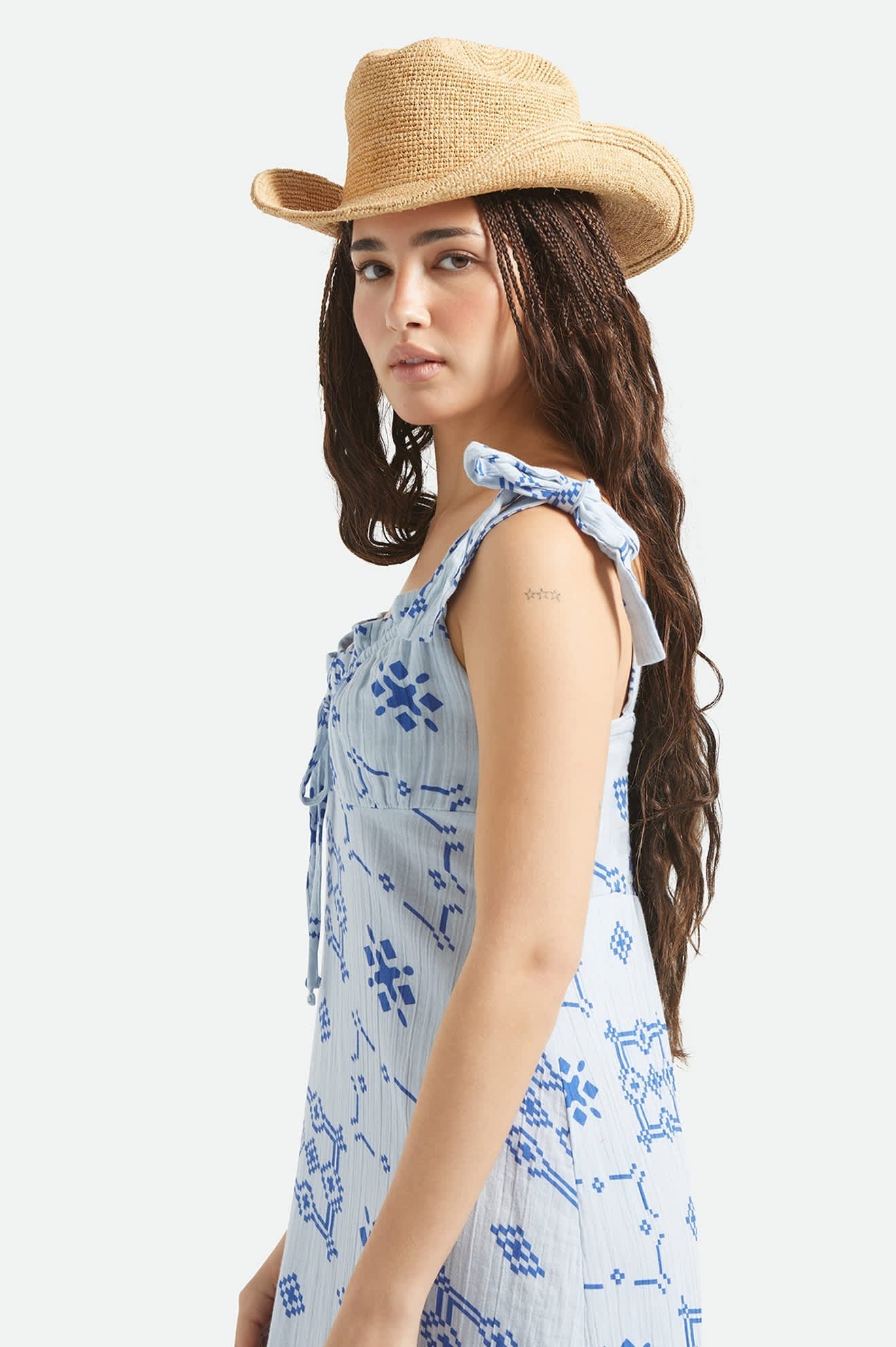 Odessa Straw Packable Cowboy Hat - Tan