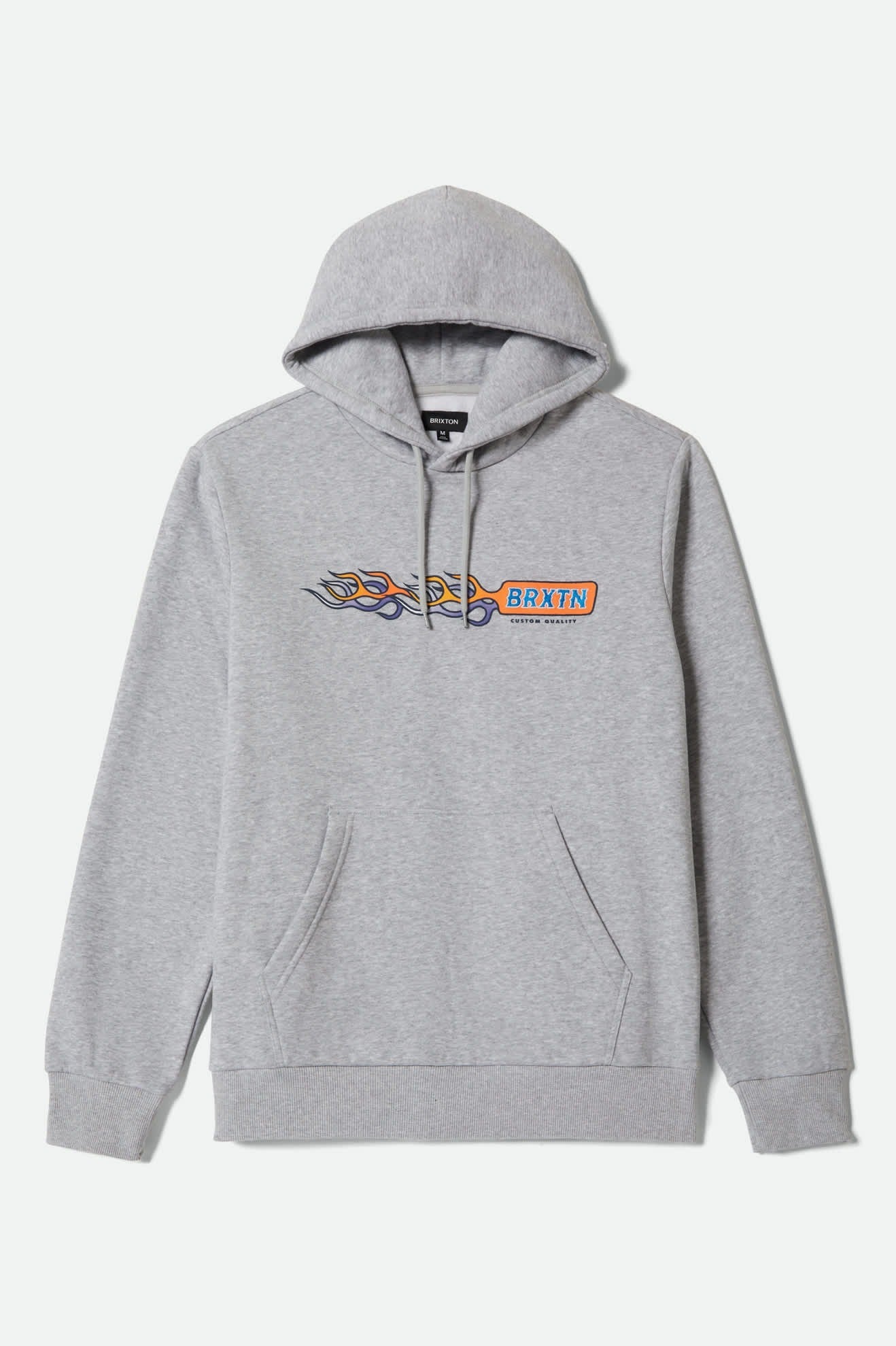 Flames Hoodie - Gunmetal Heather