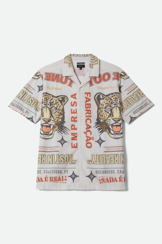 Getaway Short Sleeve Camp Collar Shirt - Lost In Reality Print