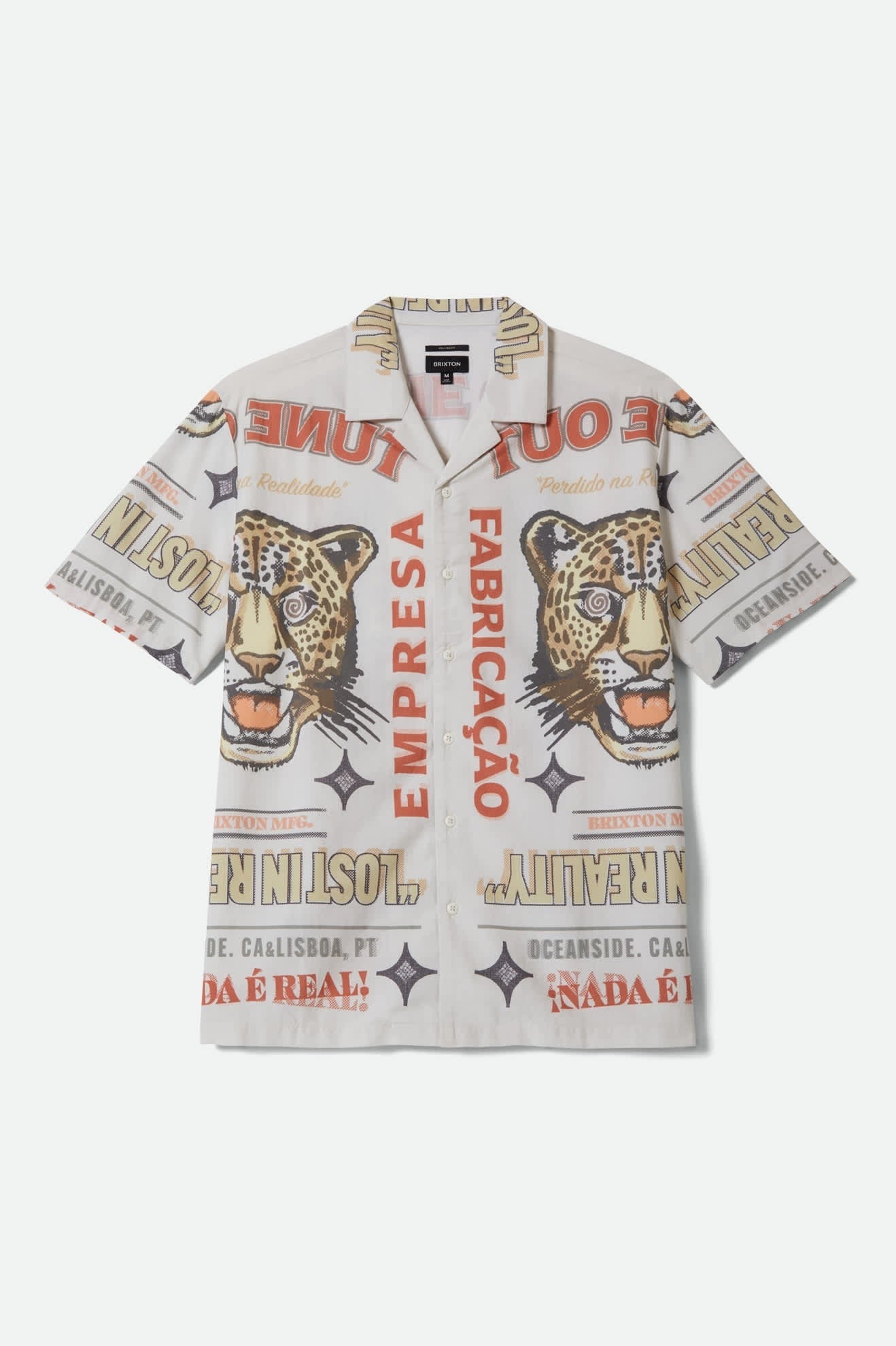 Getaway Short Sleeve Camp Collar Shirt - Lost In Reality Print