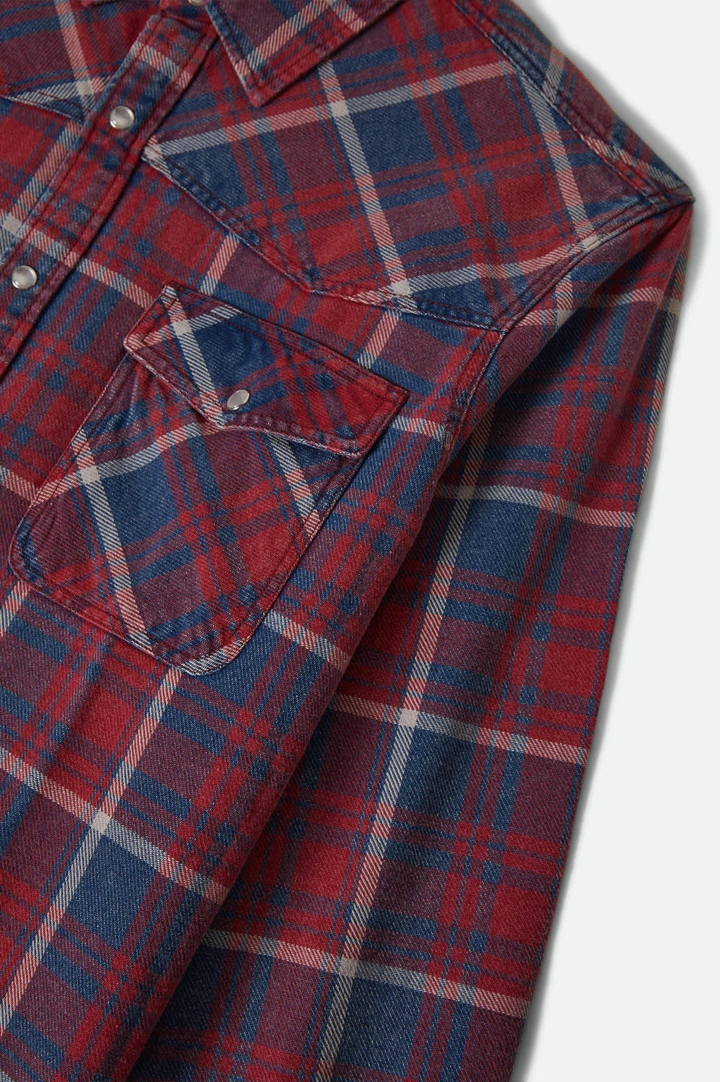 Waylon Lightweight Overshirt - Denim Plaid