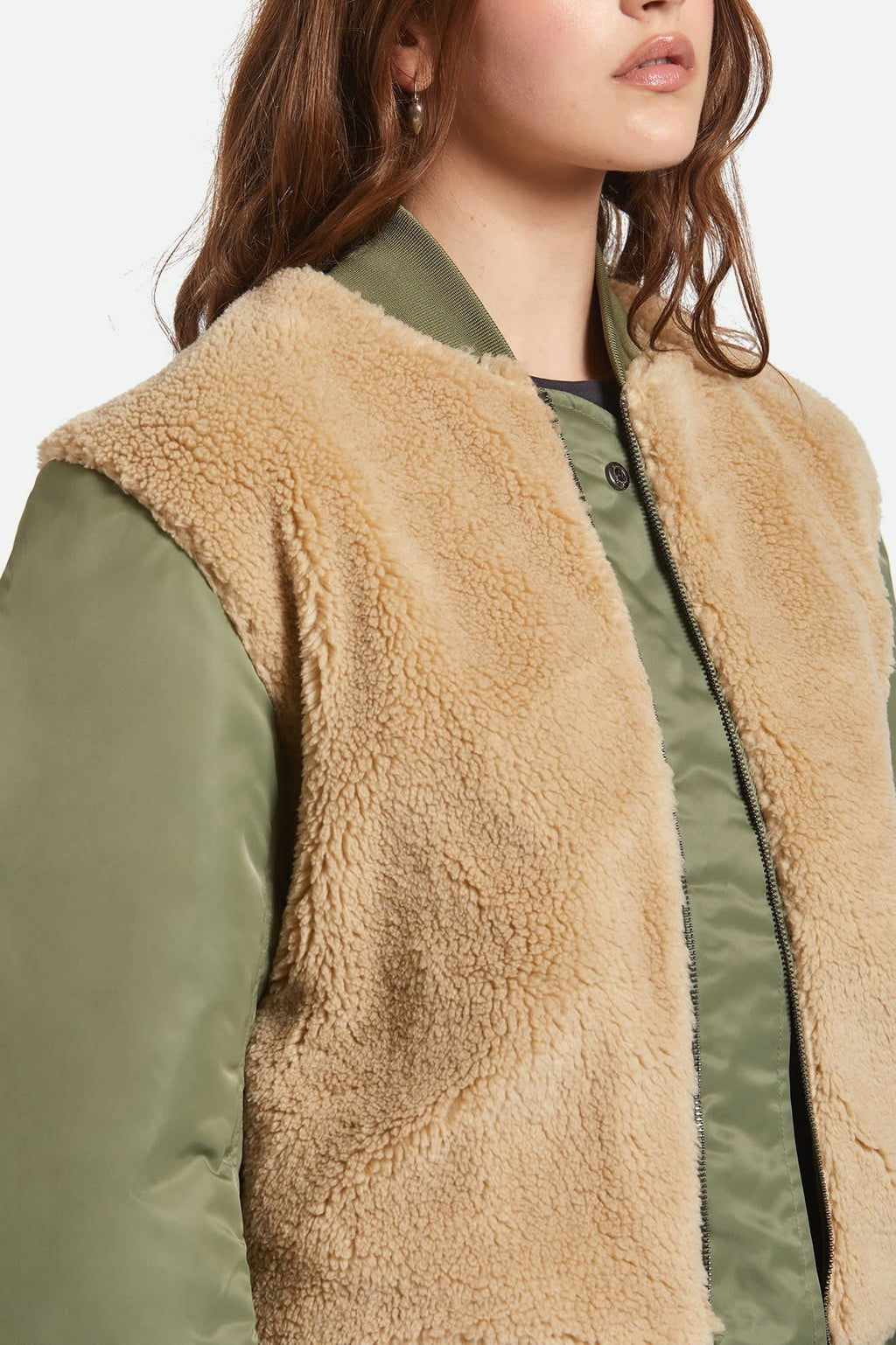 Sherpa Surplus Bomber Jacket - Olive Surplus